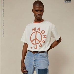 MADHAPPY Vintage Good Ringer Tee Size M